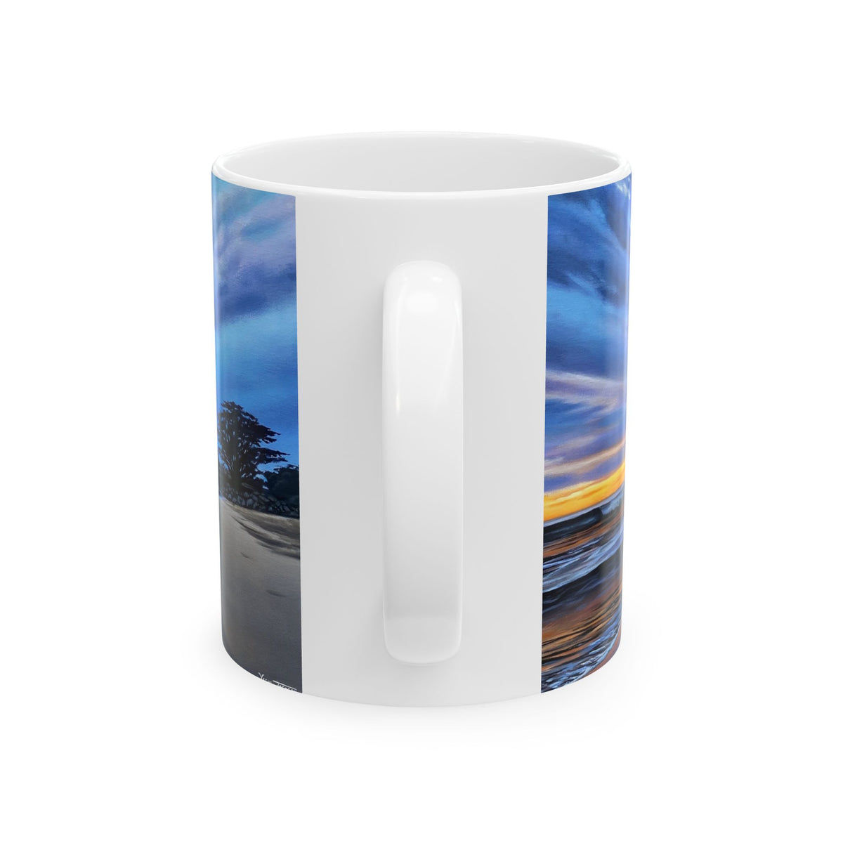 Ceramic Mug, (11oz, 15oz) 20th Avenue Twilight