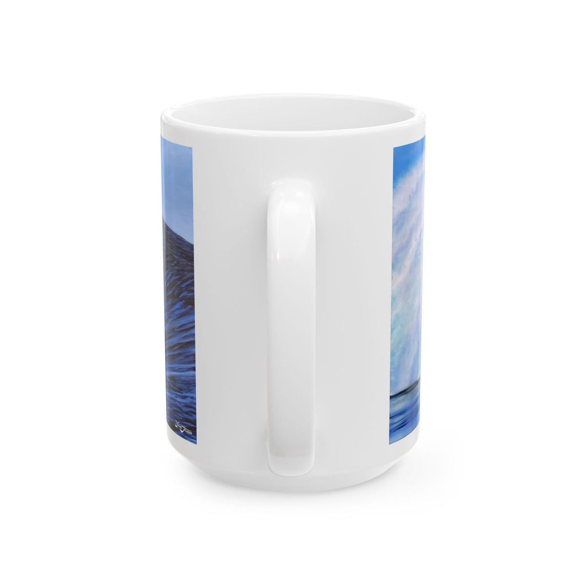 Ceramic Mug, (11oz, 15oz) Green Thunder