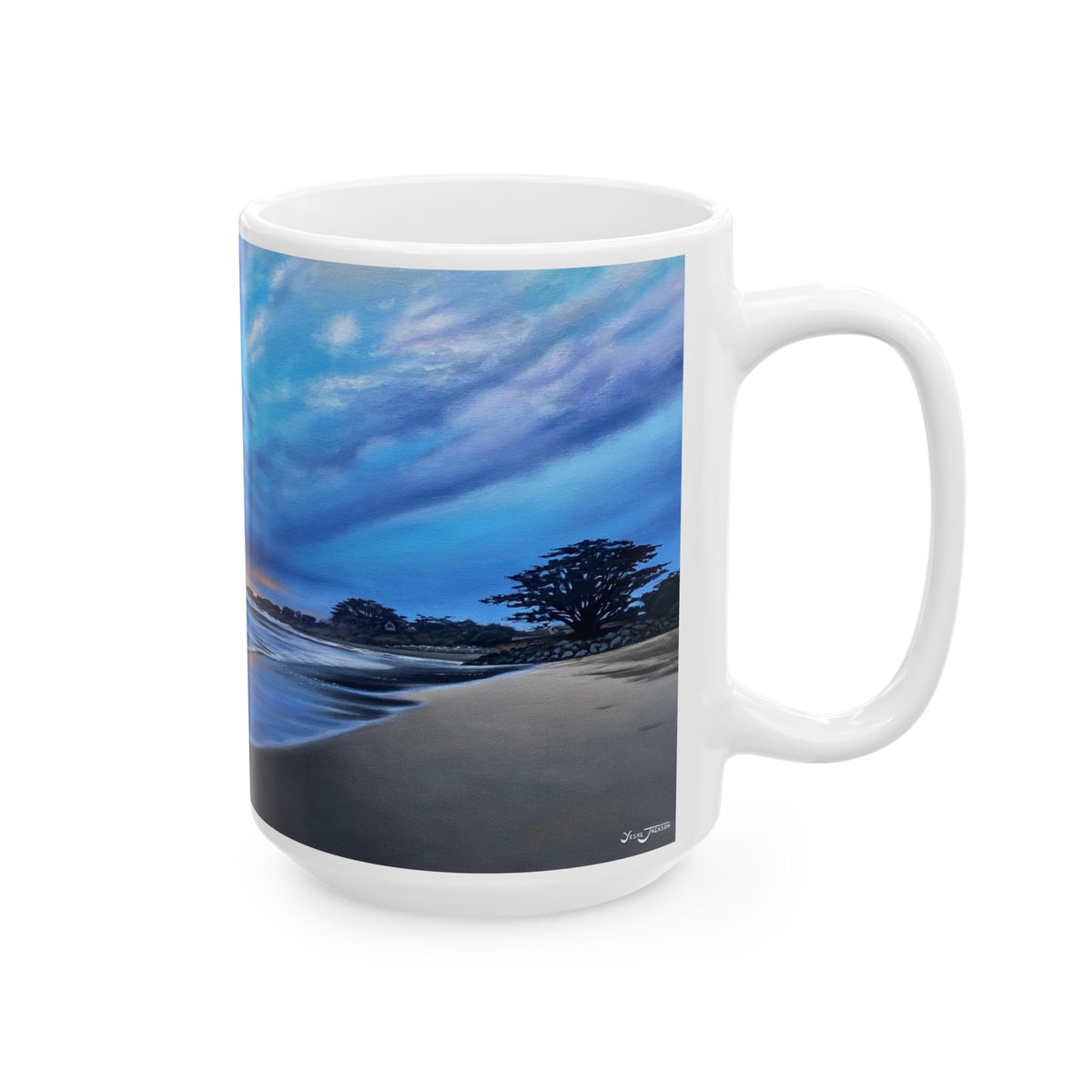 Ceramic Mug, (11oz, 15oz) 20th Avenue Twilight