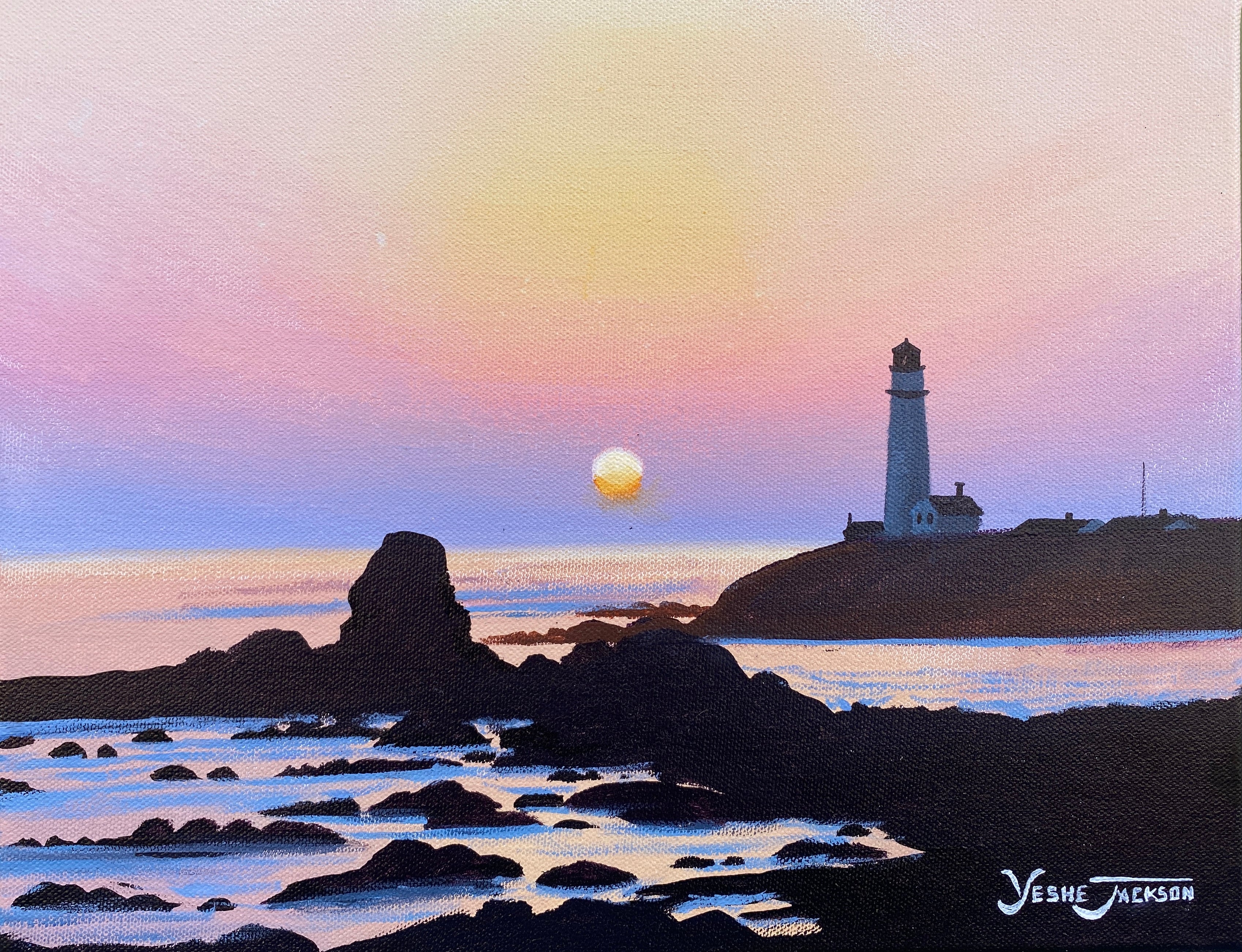 Peace is the Point, acrylic on canvas 11x14 inches