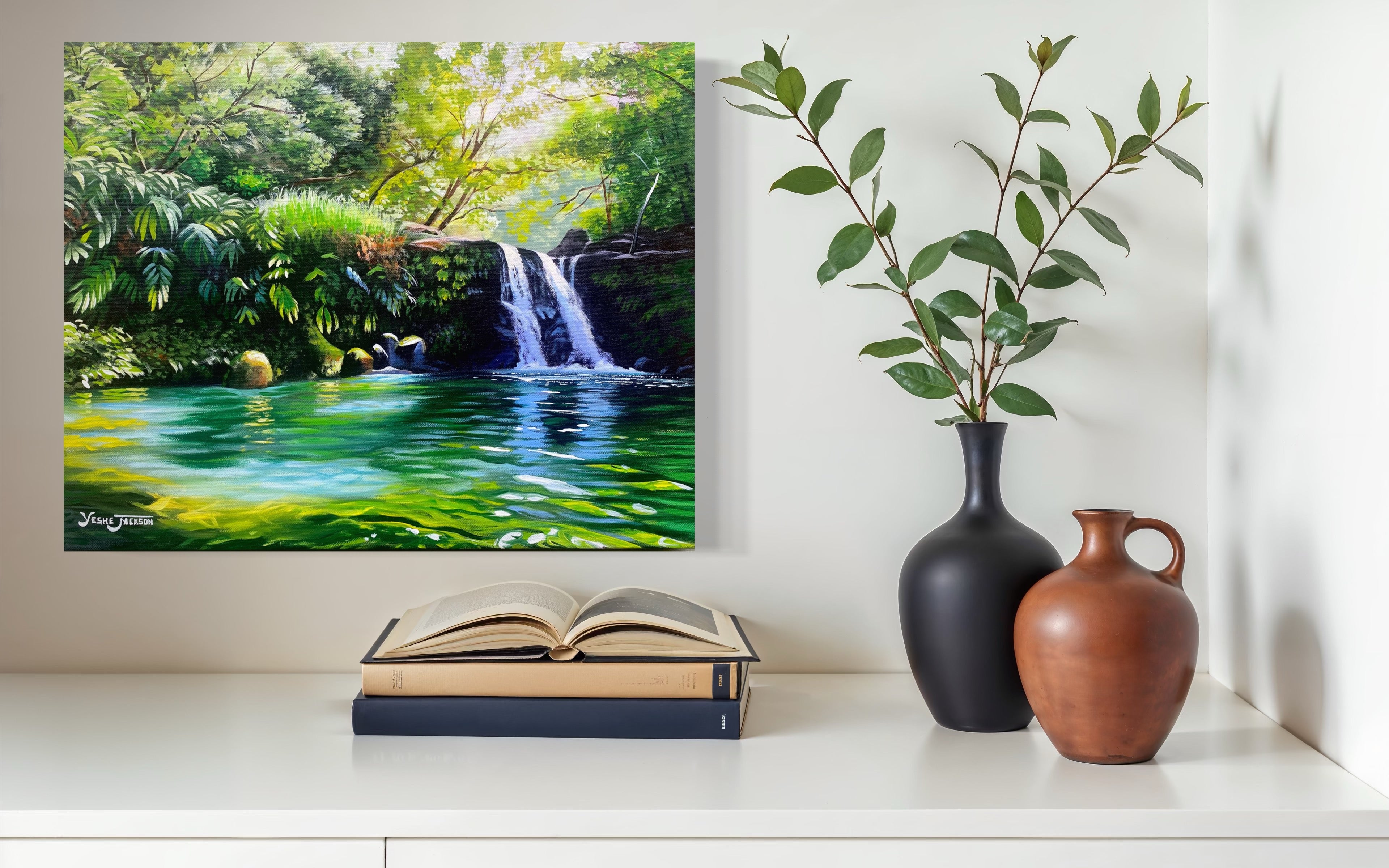 Lush and Bright, acrylic on canvas 16x20 inches