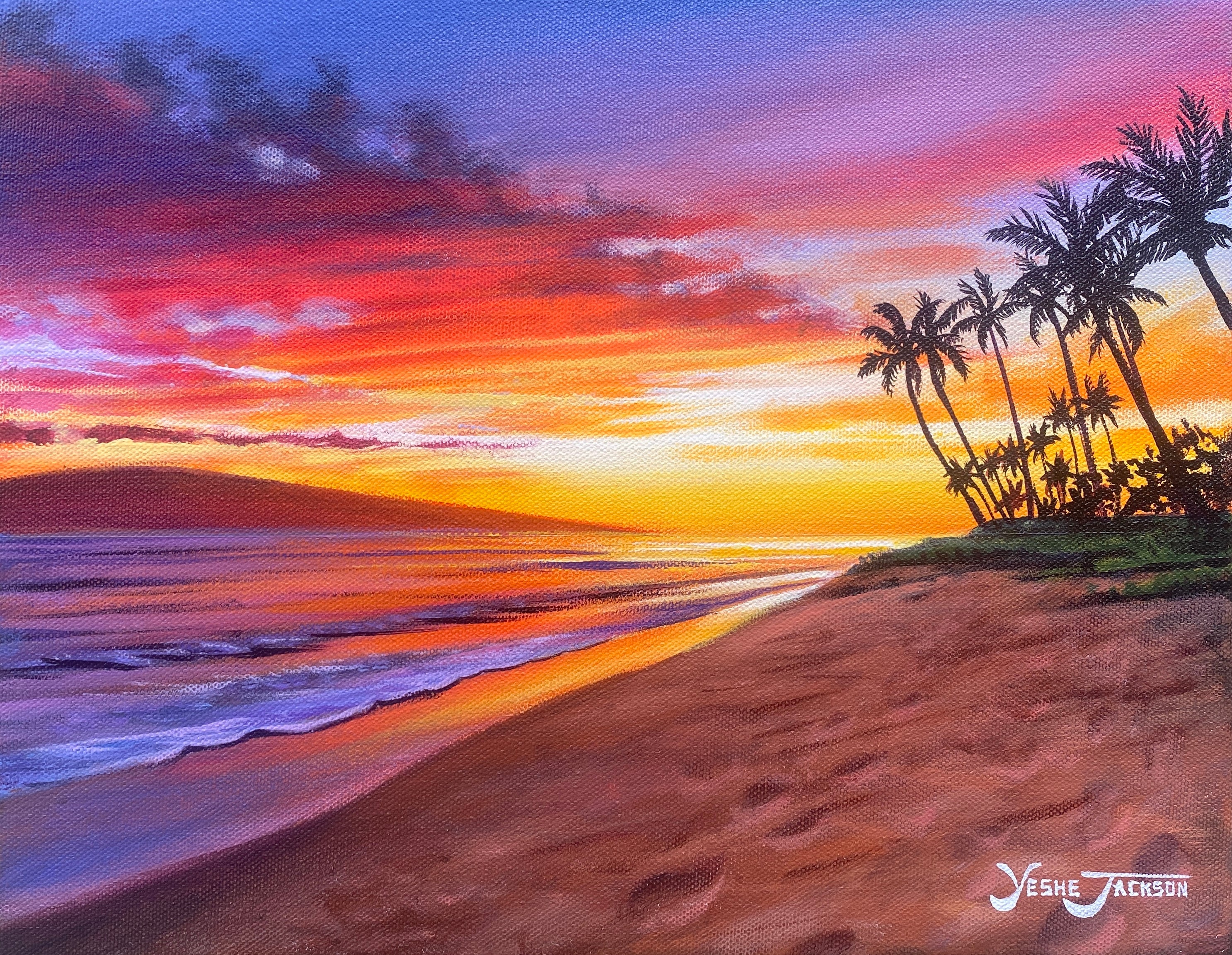 Maui Magic, acrylic on canvas 11x14 inches