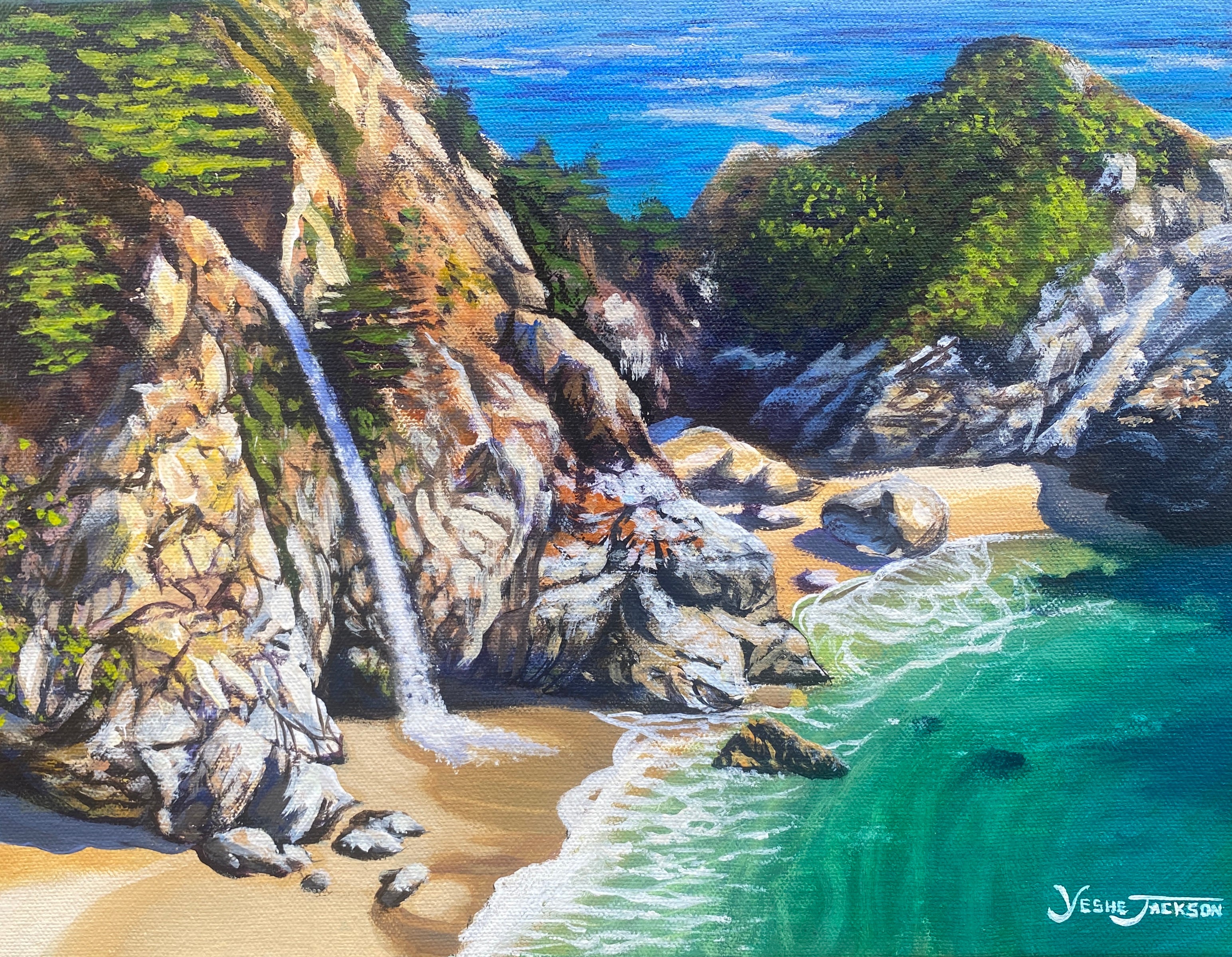 McWay on my Mind, acrylic on canvas 11x14 inches