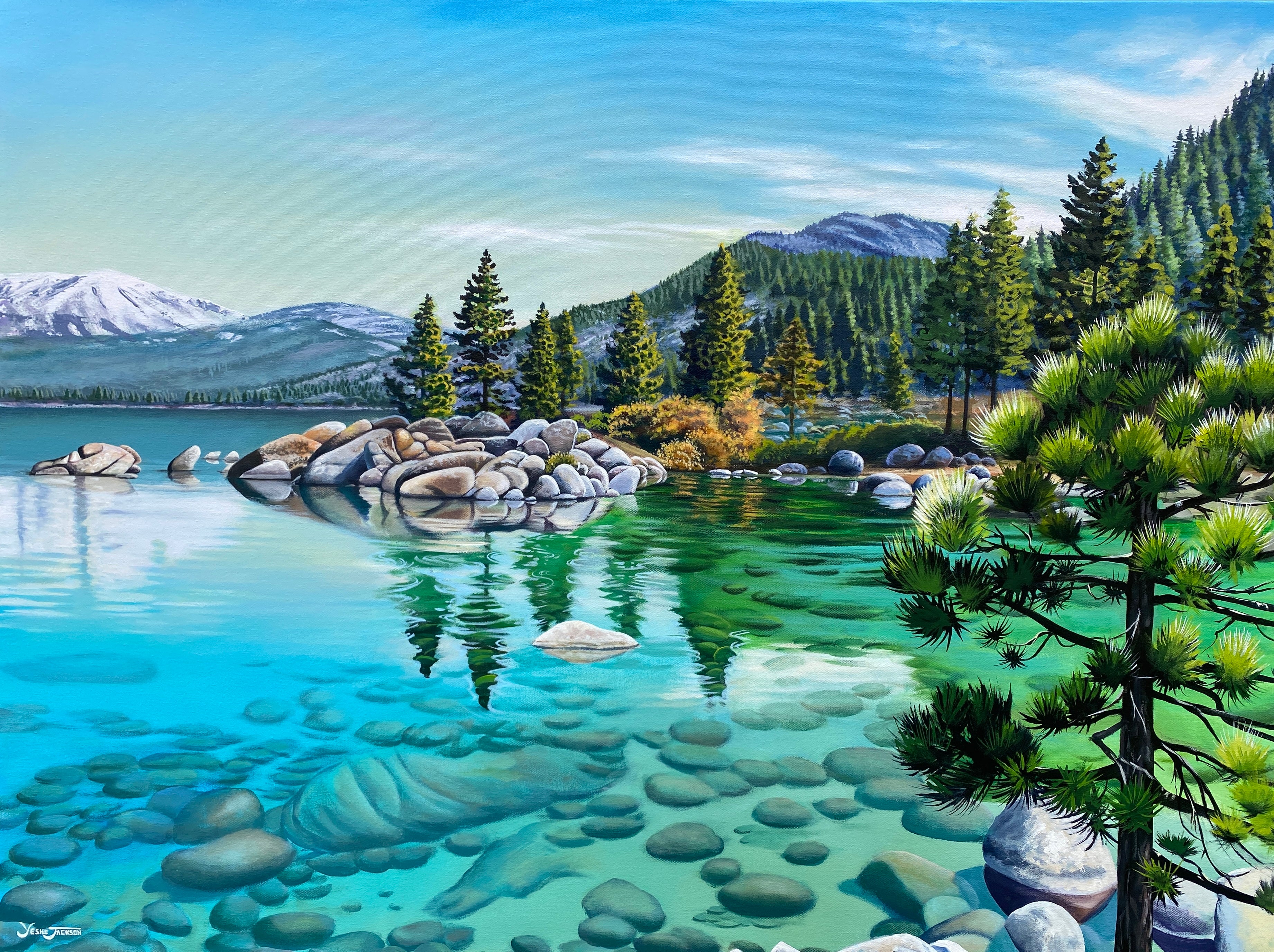 Canvas Print - Sand Harbor Serenity