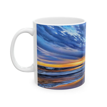 Ceramic Mug, (11oz, 15oz) 20th Avenue Twilight