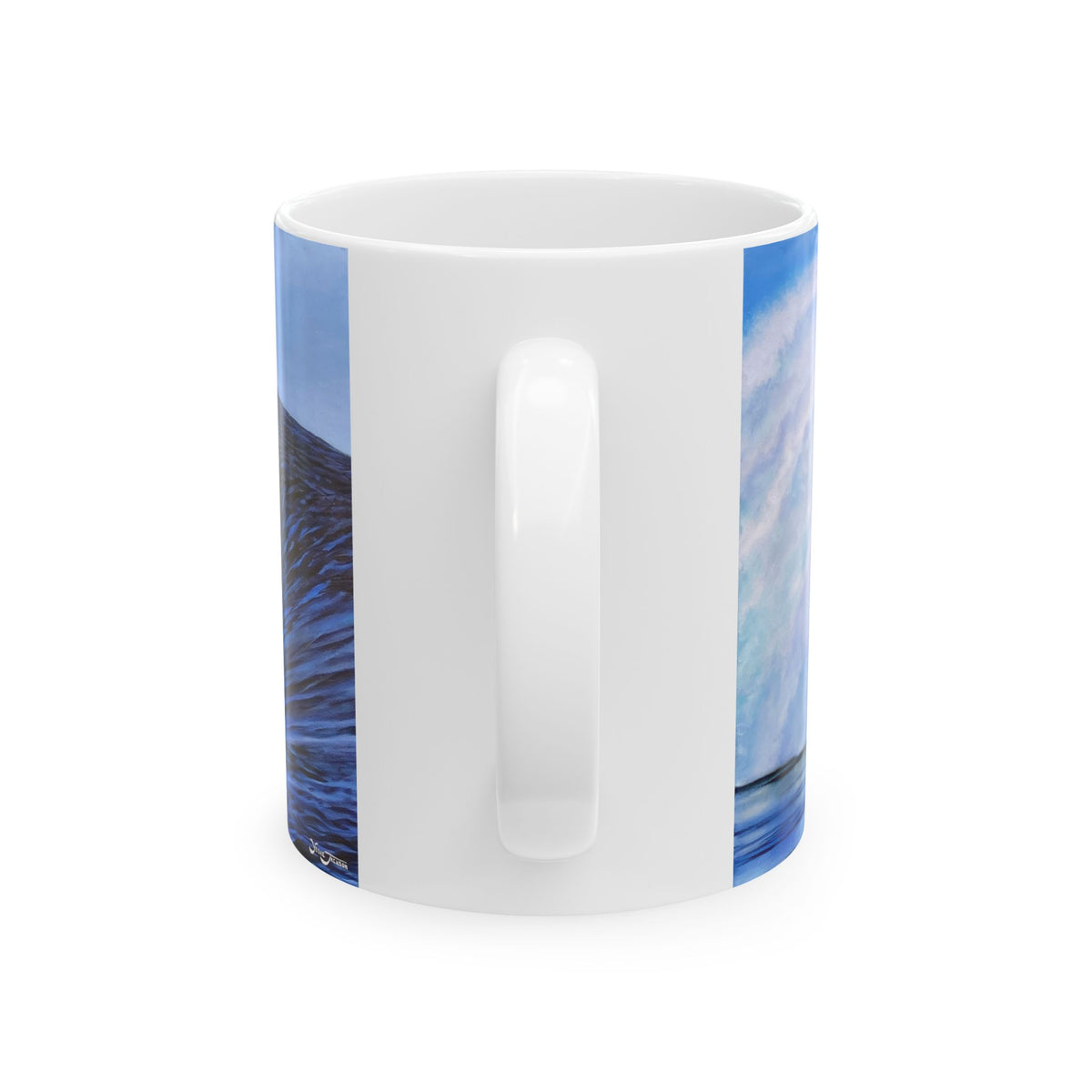 Ceramic Mug, (11oz, 15oz) Green Thunder