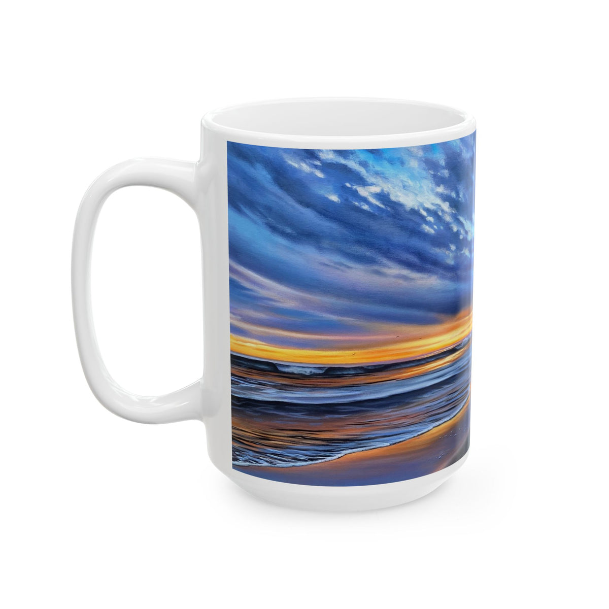 Ceramic Mug, (11oz, 15oz) 20th Avenue Twilight
