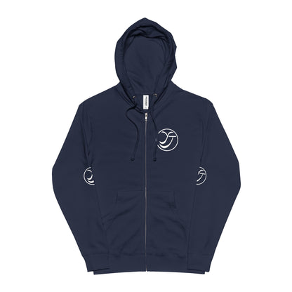 Unisex Fleece Zip Up Hoodie