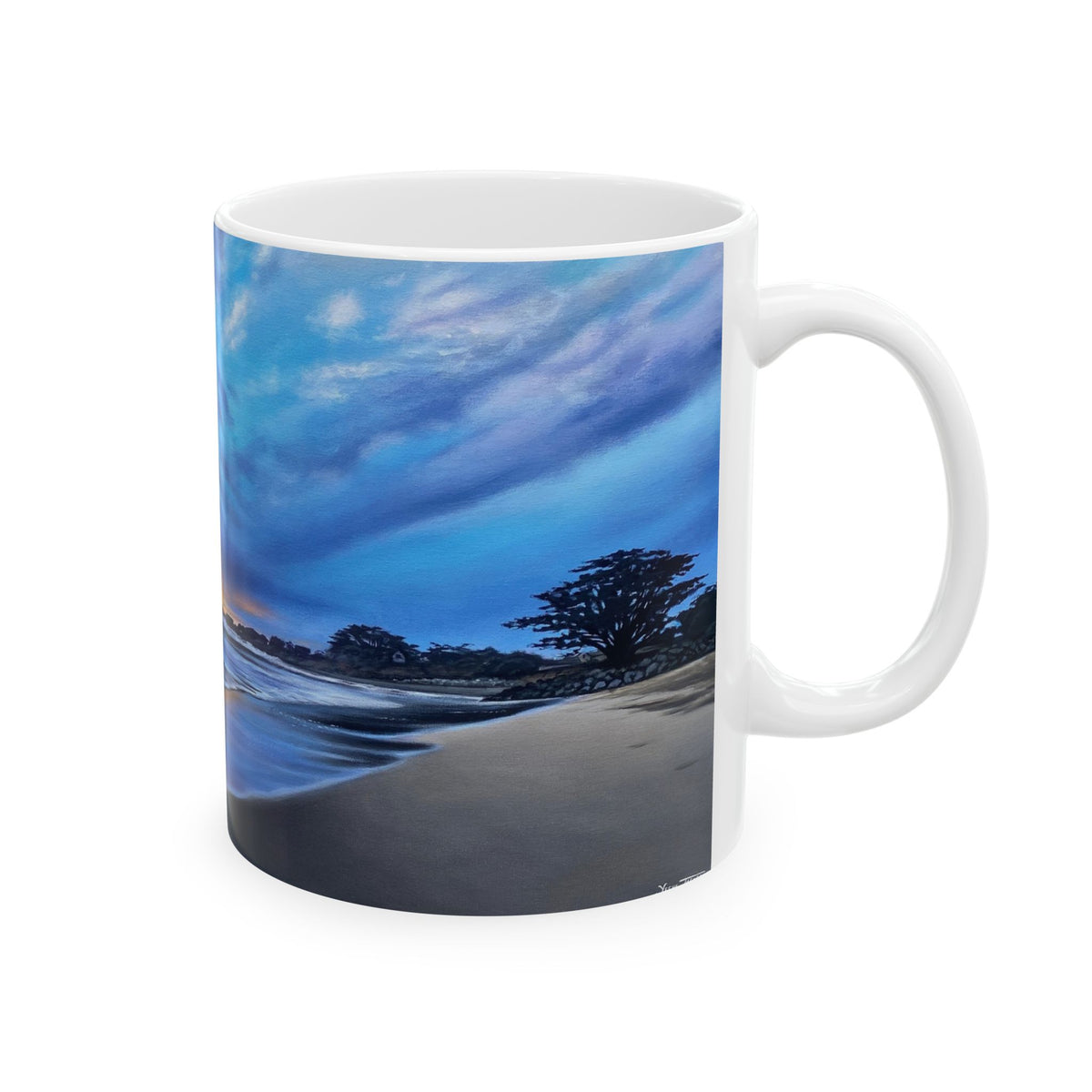 Ceramic Mug, (11oz, 15oz) 20th Avenue Twilight
