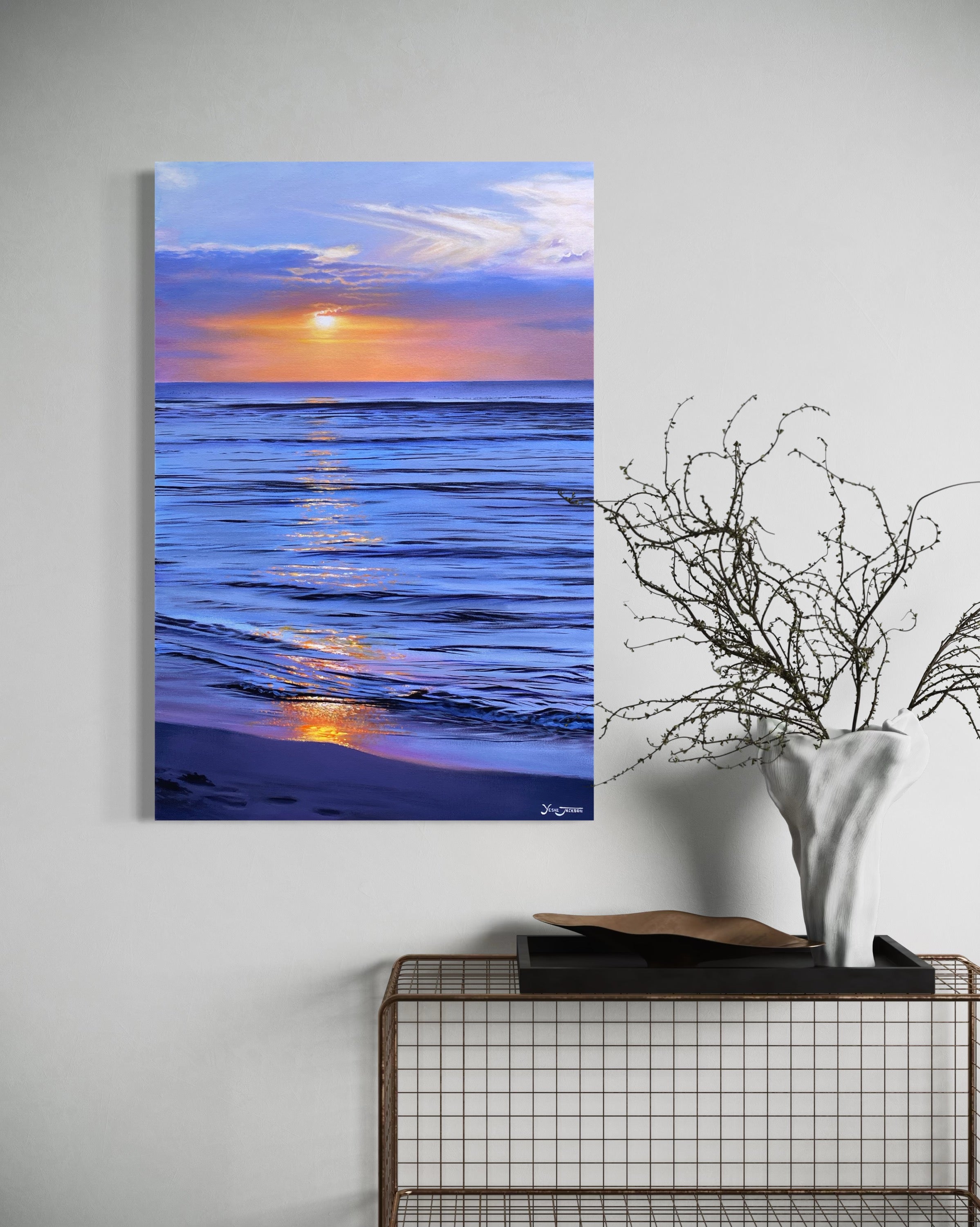 Ebb and Flow, acrylic on canvas 36x24 inches