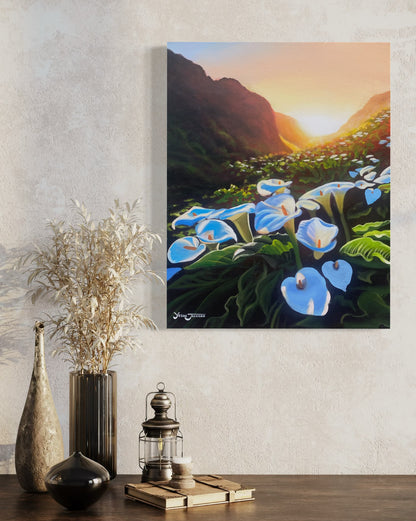 Garrapata Bloom, acrylic on canvas 20x16 inches