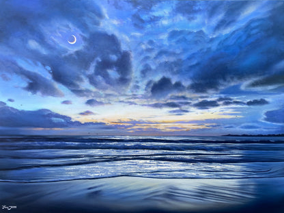 Moonlight Melody, acrylic on canvas 30x40 inches