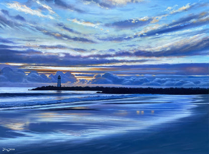Winter's Welcome, acrylic on canvas 30x40 inches