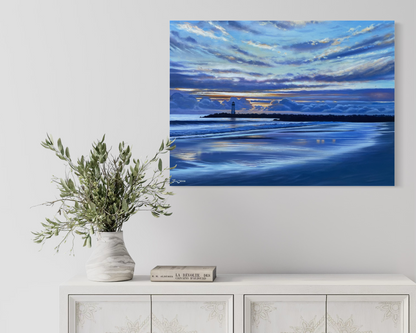 Winter's Welcome, acrylic on canvas 30x40 inches