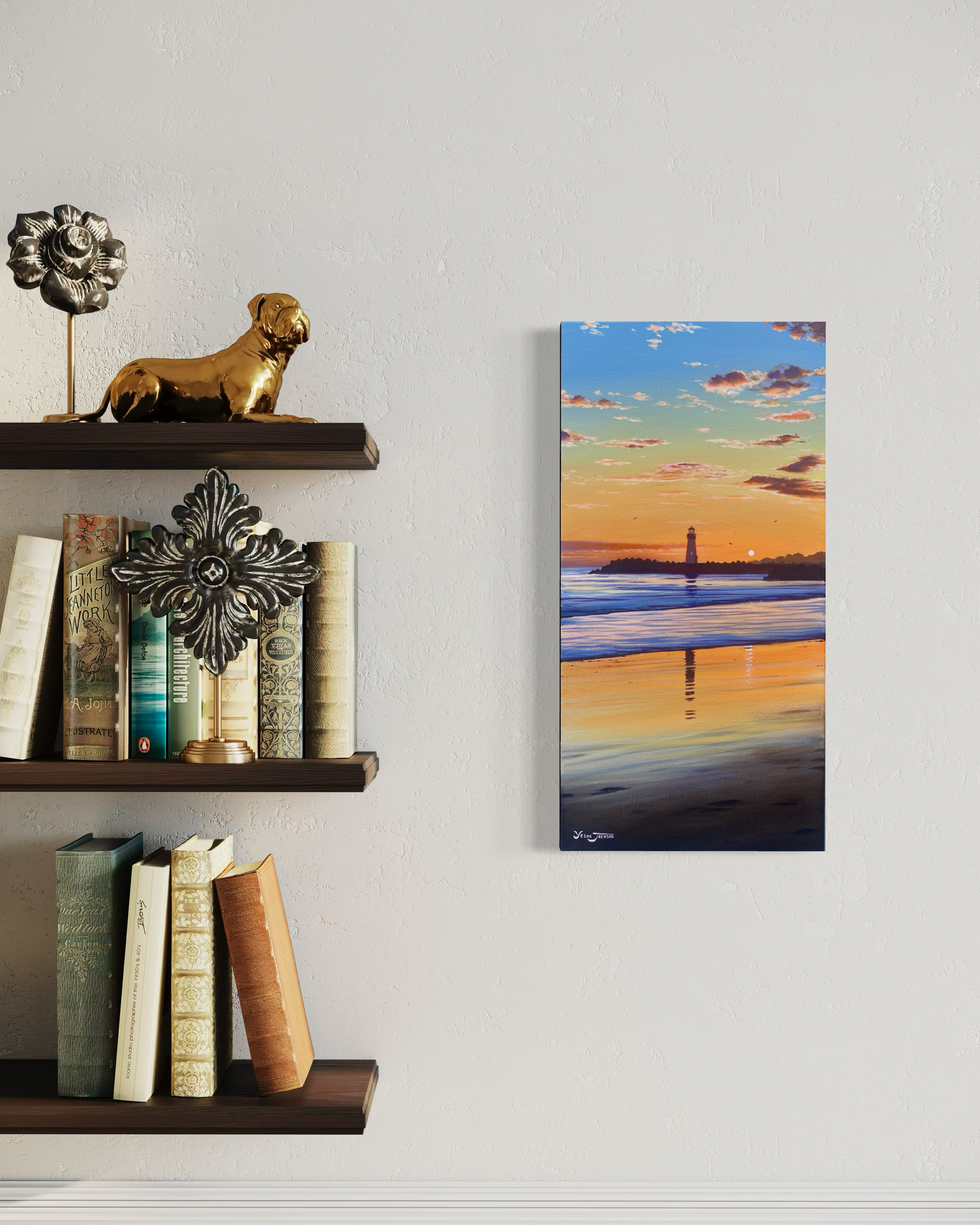 Orange Dream, acrylic on canvas 12x24 inches