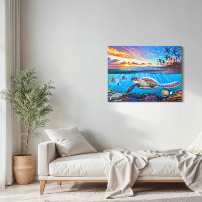 Under the Sea, acrylic on canvas 30x40 inches