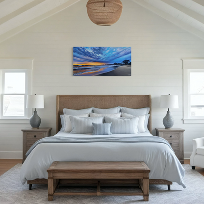 20th Ave Twilight, acrylic on canvas 24x48 inches