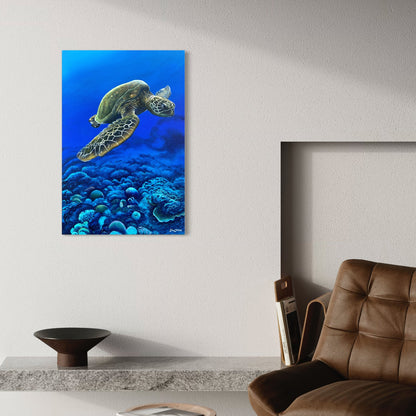 Canvas Print - Drifting in Blue