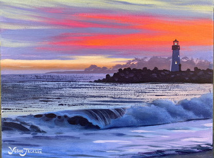 Beacon, acrylic on canvas 11x14 inches