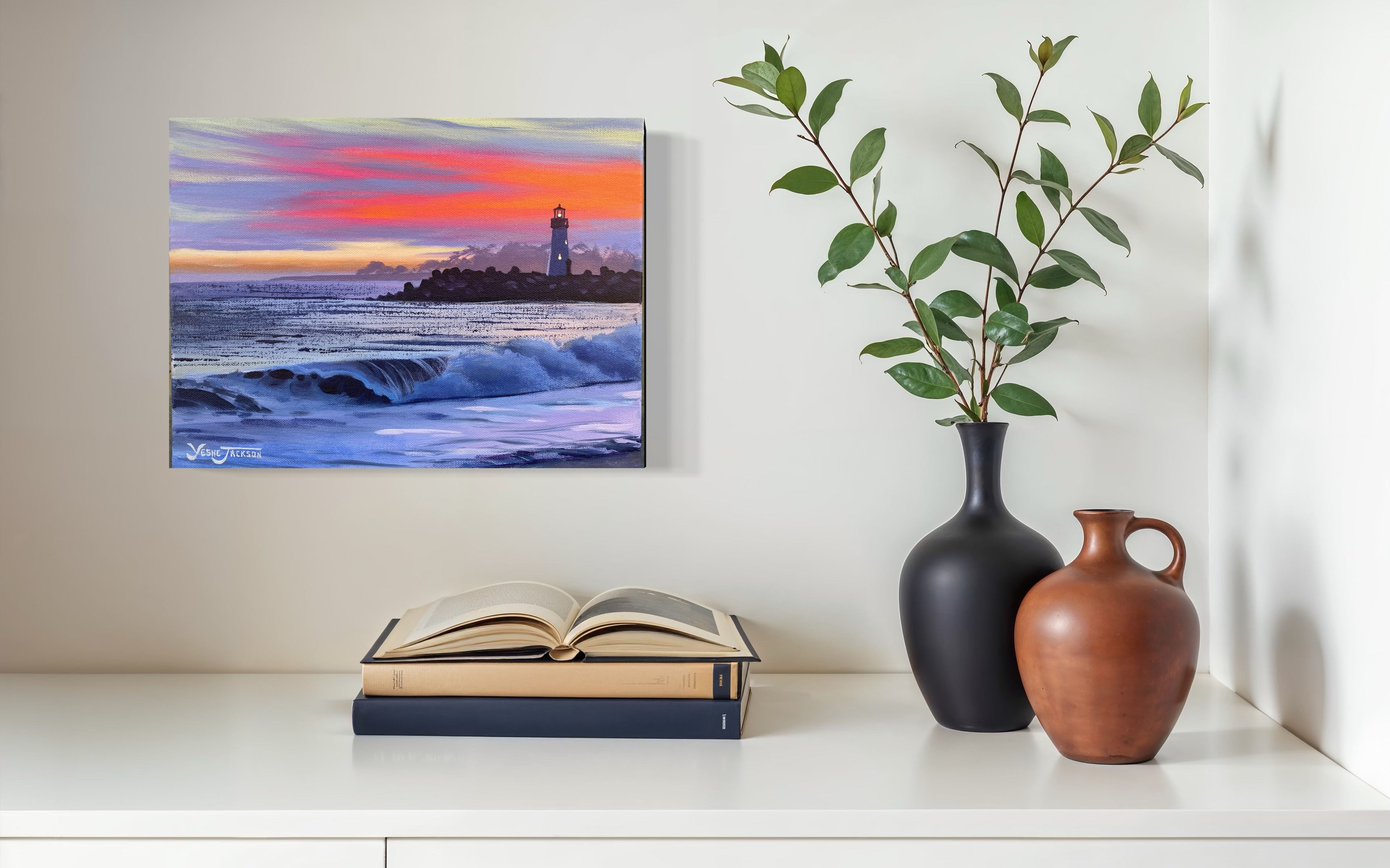 Beacon, acrylic on canvas 11x14 inches