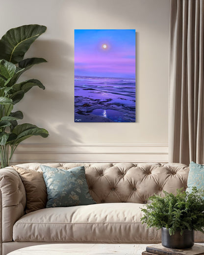 Moonlit Reflections, acrylic on canvas 24x36 inches