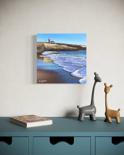 It's Beach Lighthouse, acrylic on canvas 12x12 inches