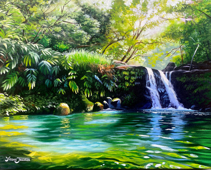 Lush and Bright, acrylic on canvas 16x20 inches