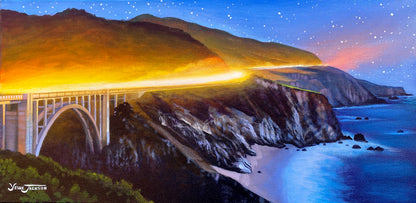 Night Moves, acrylic on canvas 12x24 inches