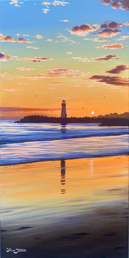 Orange Dream, acrylic on canvas 12x24 inches