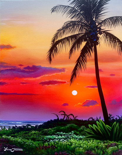 Paradise, acrylic on canvas 20x16 inches