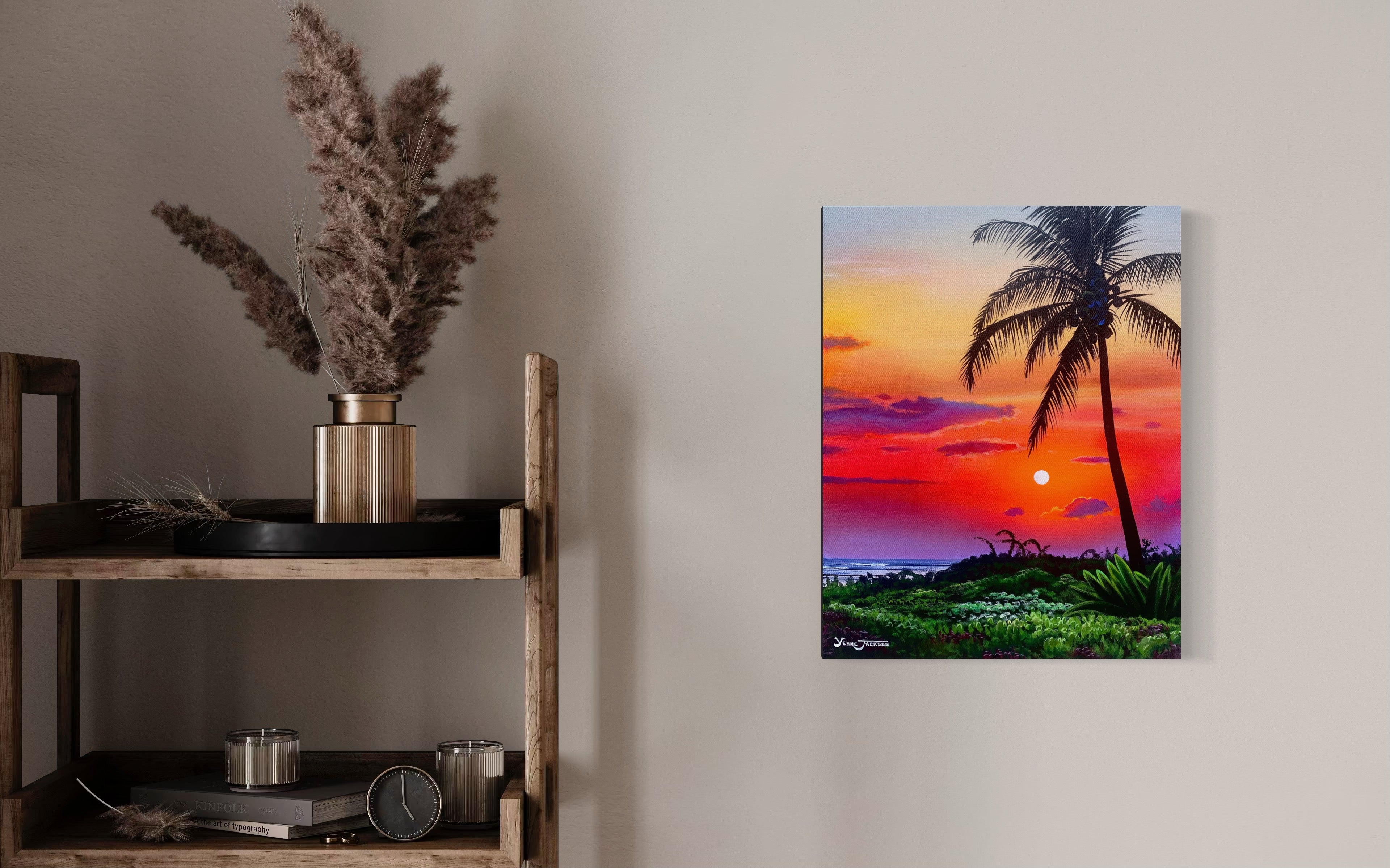 Paradise, acrylic on canvas 20x16 inches