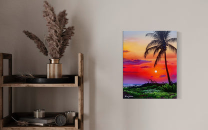 Paradise, acrylic on canvas 20x16 inches