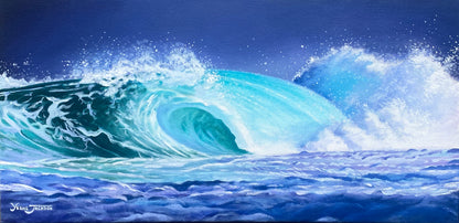 Rolling Thunder, acrylic on canvas 12x24 inches