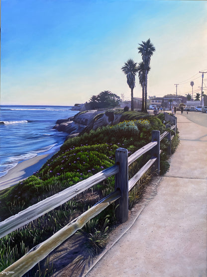 Springtime Stroll, acrylic on canvas 36x48 inches