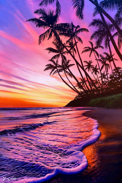 Tropical Vibrations, acrylic on canvas 36x24 inches