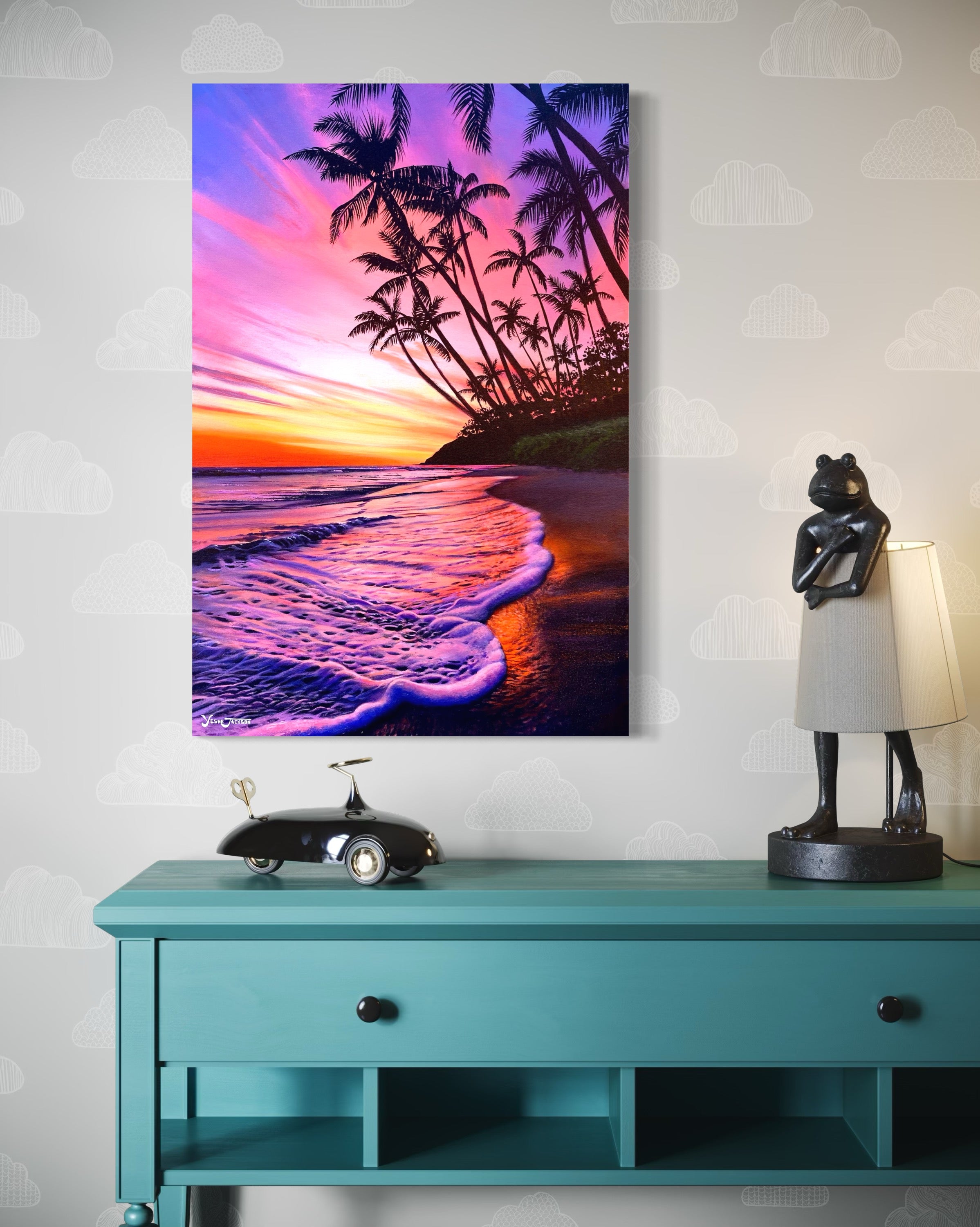 Tropical Vibrations, acrylic on canvas 36x24 inches